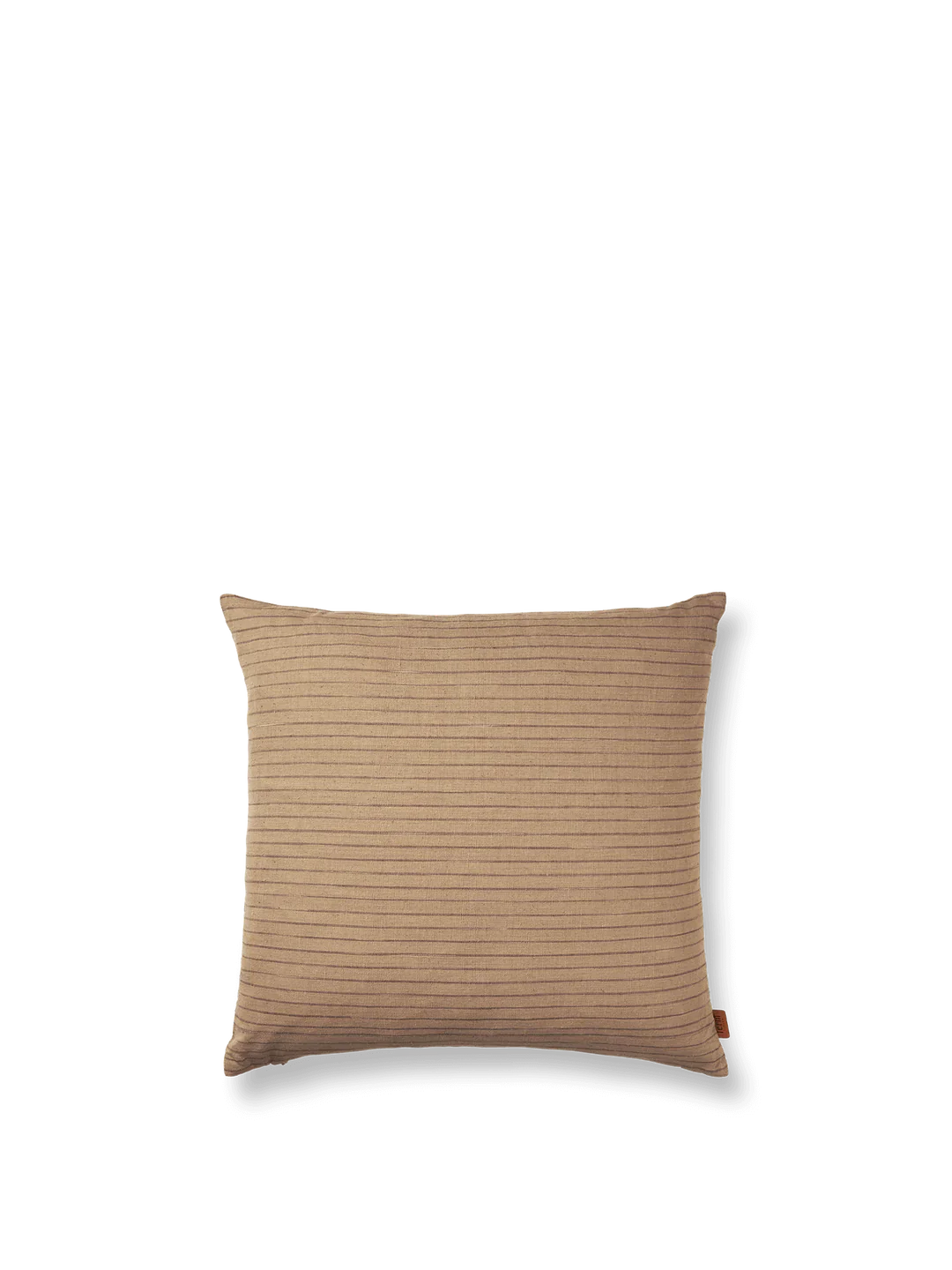 Ferm Living Brown Cotton Cushion, Lines