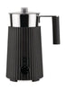 Alessi Plissé Pulcina Milk Frother 350 Ml, Black