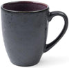 Bitz Cup With Handle, Black/Purple, ø 10cm