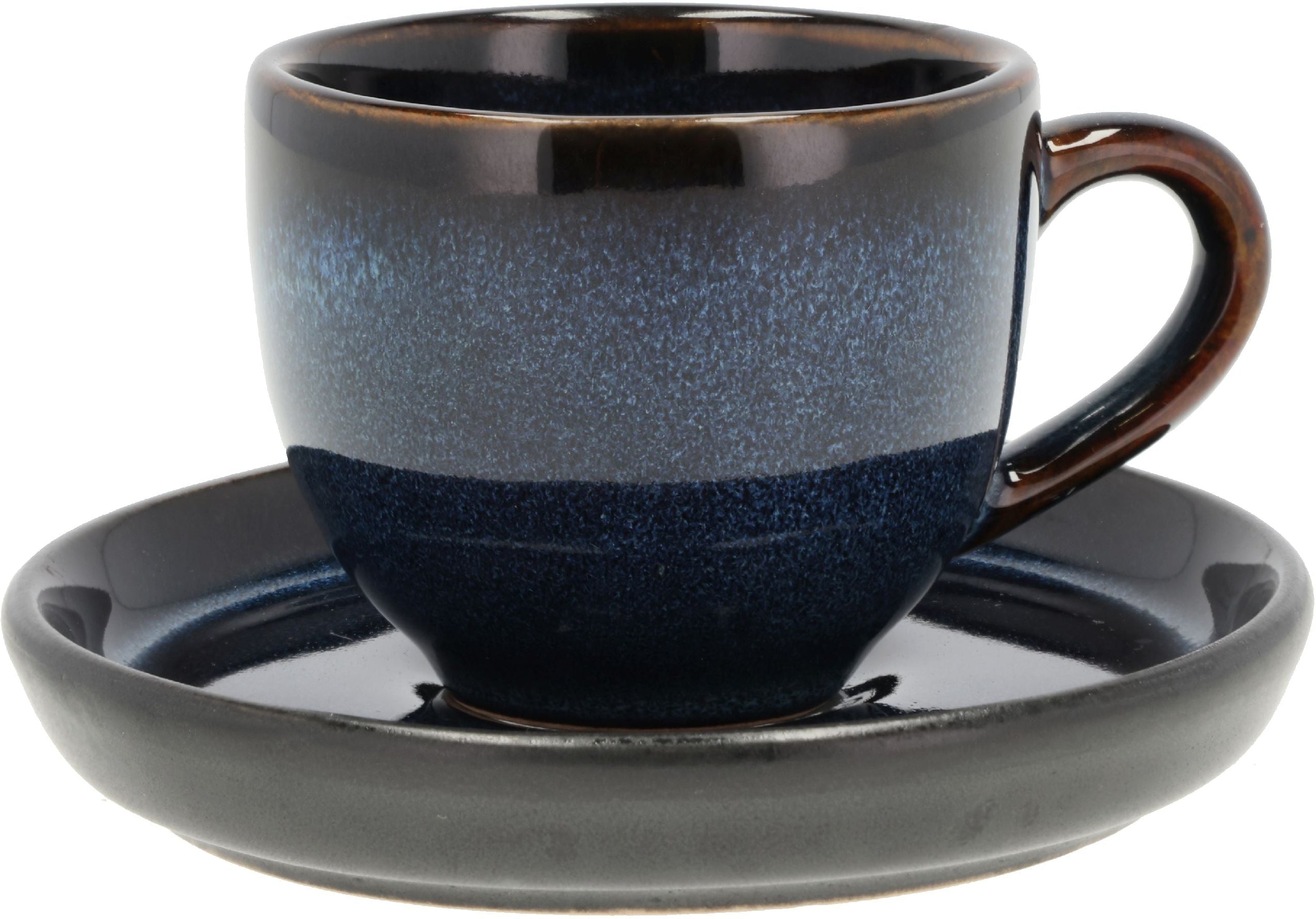 [product_category]-Bitz Espresso Cup With Saucer, Dark Blue/Black-Bitz-5722000291640-29164-BIT-1