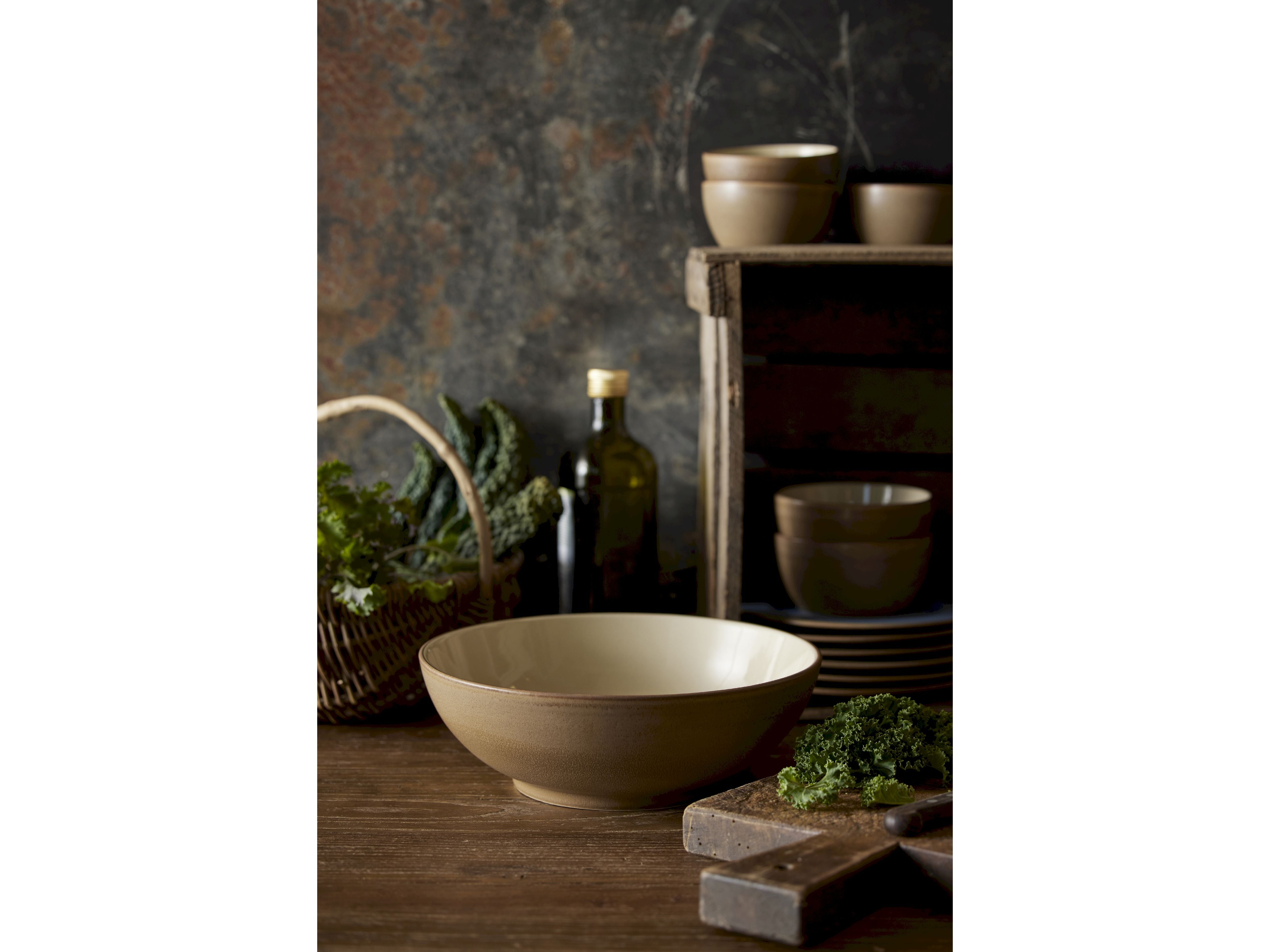 [product_category]-Bitz Salad Bowl 24 Cm, Wood/Sand-Bitz-5722000274353-27435-BIT-10