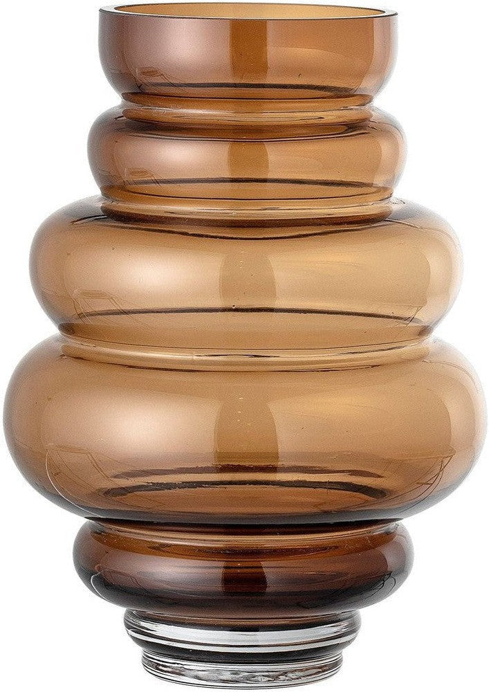 [product_category]-Bloomingville Atija Vase, Brown, Glass-Bloomingville-5711173238903-82047497-BLO-1