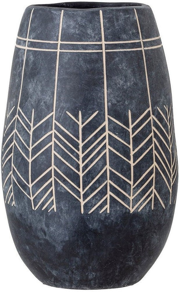 [product_category]-Bloomingville Mahi Deco Vase, Black, Ceramic-Bloomingville-5711173274604-82051764-BLO-1