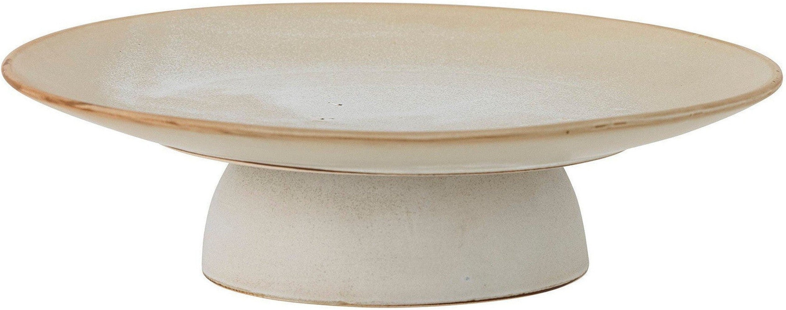 [product_category]-Bloomingville Marquez Cake Tray, Nature, Stoneware-Bloomingville-5711173325979-82060741-BLO-1