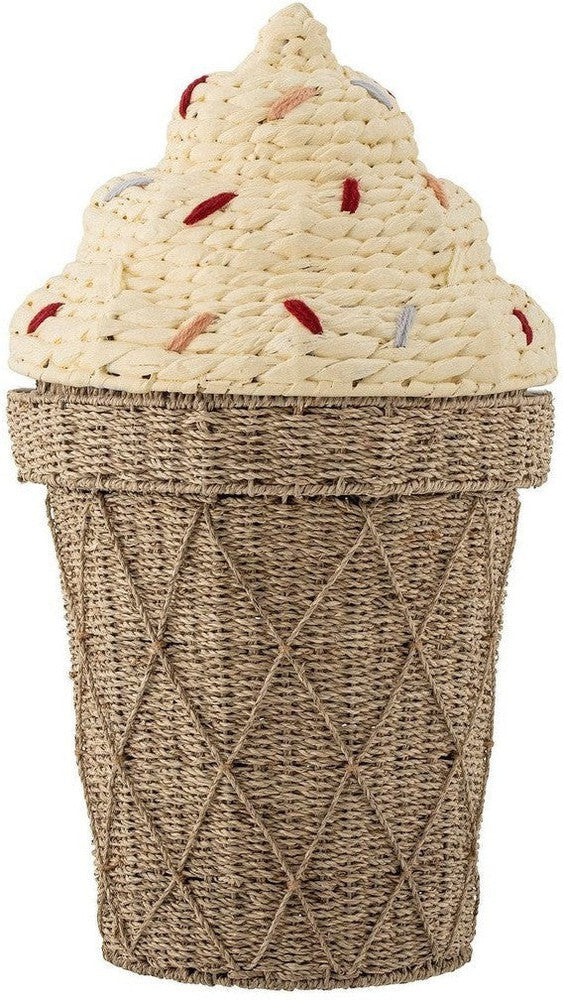 [product_category]-Bloomingville MINI Cillie Basket w/Lid, Nature, Water Hyacinth-Bloomingville MINI-5711173323029-82058125-BLO-1