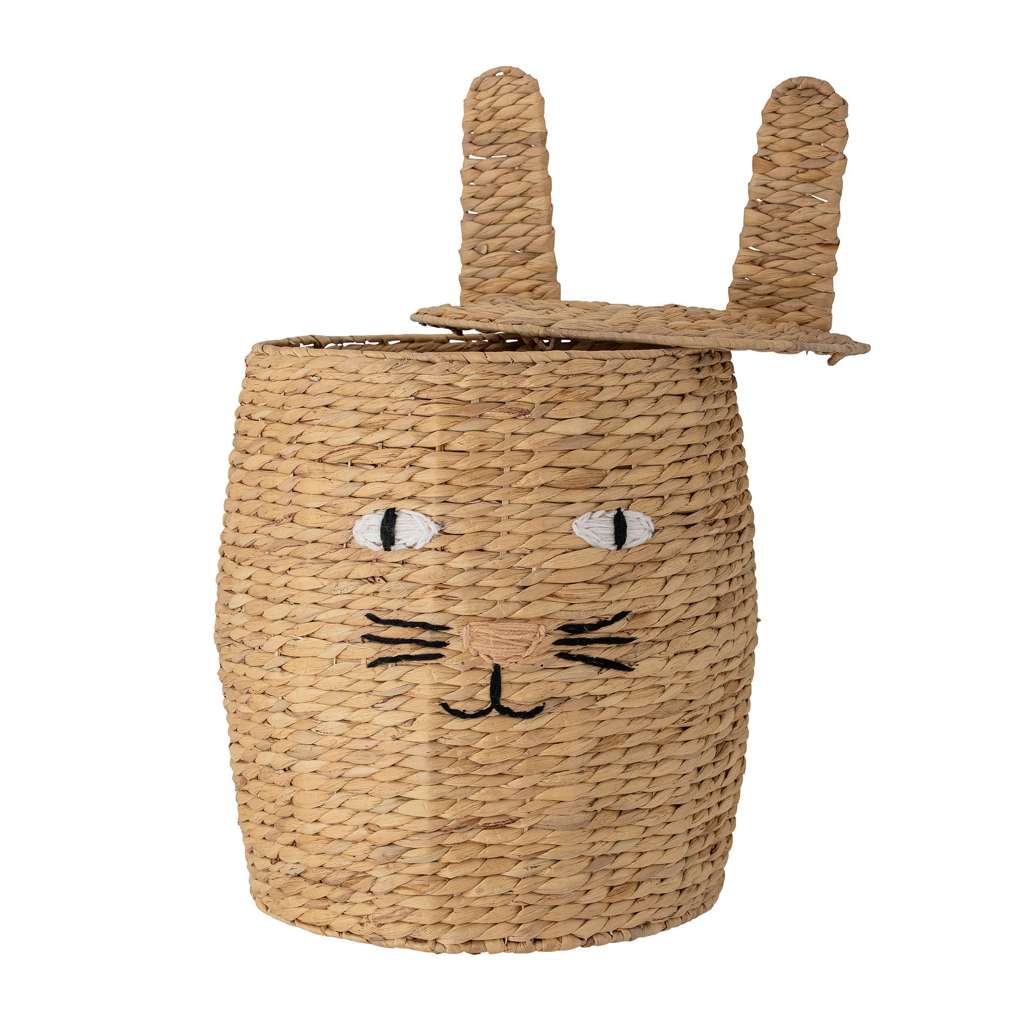 [product_category]-Bloomingville MINI Nelle Basket w/Lid, Nature, Water Hyacinth-Bloomingville MINI-5711173287710-82049960-BLO-2