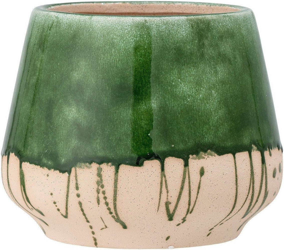 [product_category]-Bloomingville Moez Flowerpot, Green, Stoneware-Bloomingville-5711173303229-82057655-BLO-1