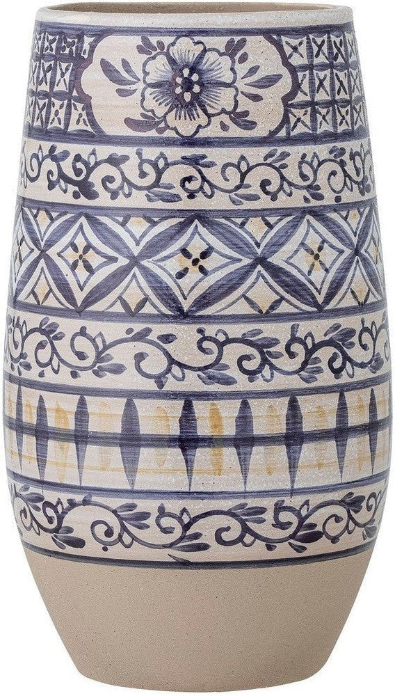 [product_category]-Bloomingville Nadya Vase, Blue, Stoneware-Bloomingville-5711173303106-82057587-BLO-1