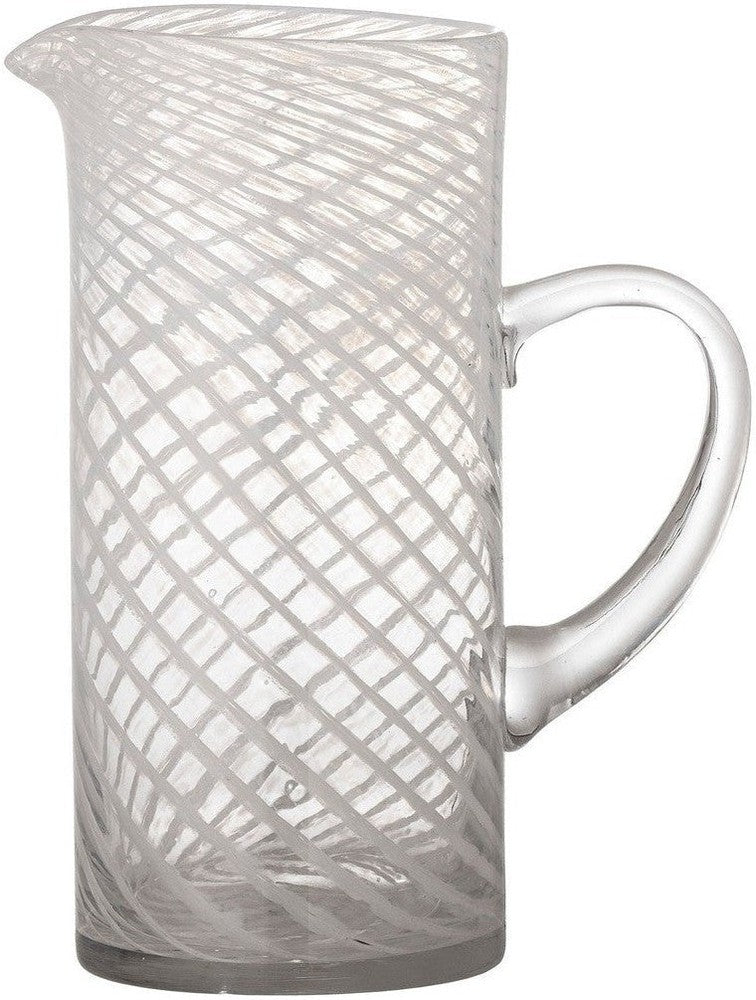 [product_category]-Bloomingville Sakhi Jug, White, Glass-Bloomingville-5711173295821-82057432-BLO-1