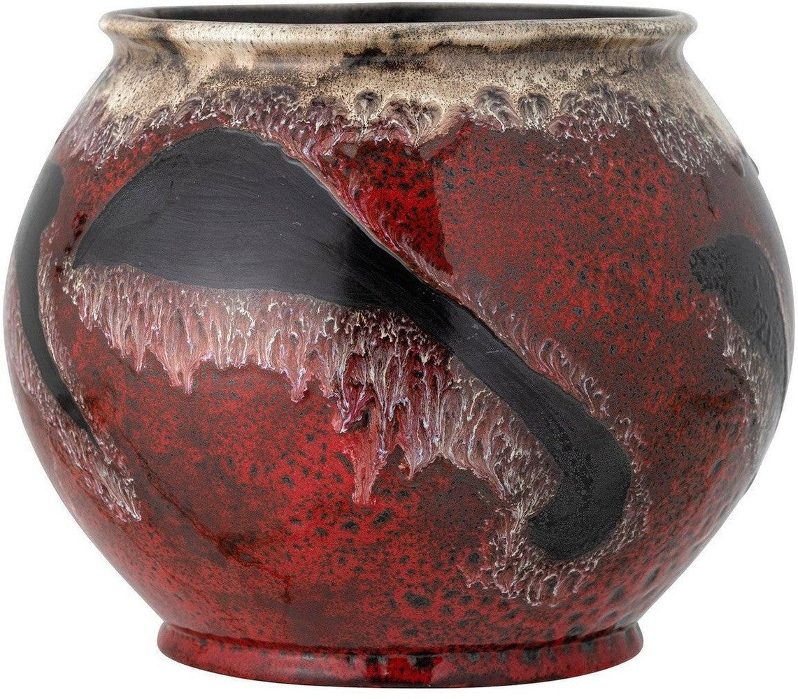 [product_category]-Bloomingville Souha Flowerpot, Red, Stoneware-Bloomingville-5711173315086-82060114-BLO-1