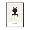  Ant Design Icon Poster Frame Made Of Black Lacquered Wood 30x40 Cm Grey