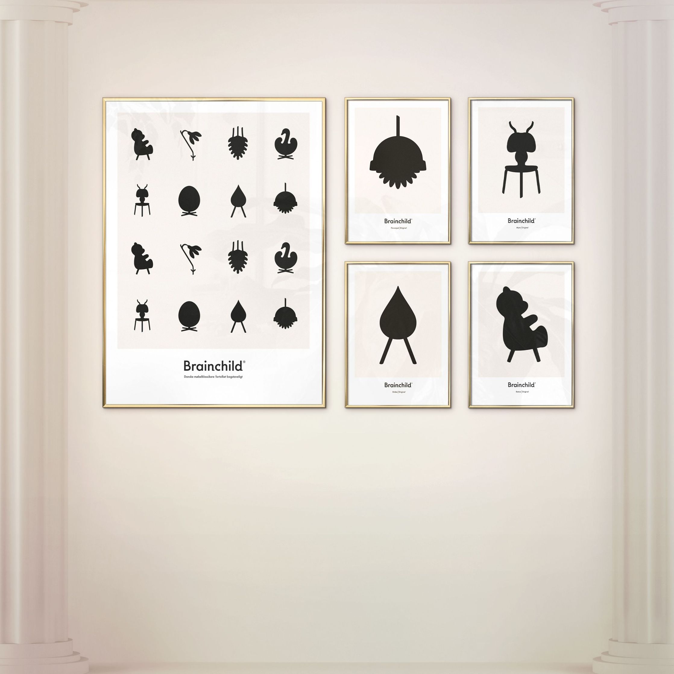 [product_category]-Brainchild Ant Design Icon Poster, Frame Made Of Light Wood 30x40 Cm, Grey-Brainchild-IG-41002-A-BRA-7