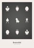  Design Icons Poster Without Frame 30x40 Cm Dark Grey