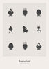  Design Icons Poster Without Frame 30x40 Cm Light Grey