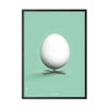  Egg Classic Poster Frame In Black Lacquered Wood 30x40 Cm Mint Green Background