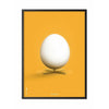  Egg Classic Poster Frame In Black Lacquered Wood 50x70 Cm Yellow Background