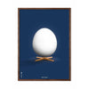  Egg Classic Poster Frame Made Of Dark Wood 50x70 Cm Dark Blue Background