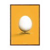  Egg Classic Poster Frame Made Of Dark Wood 50x70 Cm Yellow Background