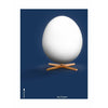  Egg Classic Poster Without Frame 30 X40 Cm Dark Blue Background