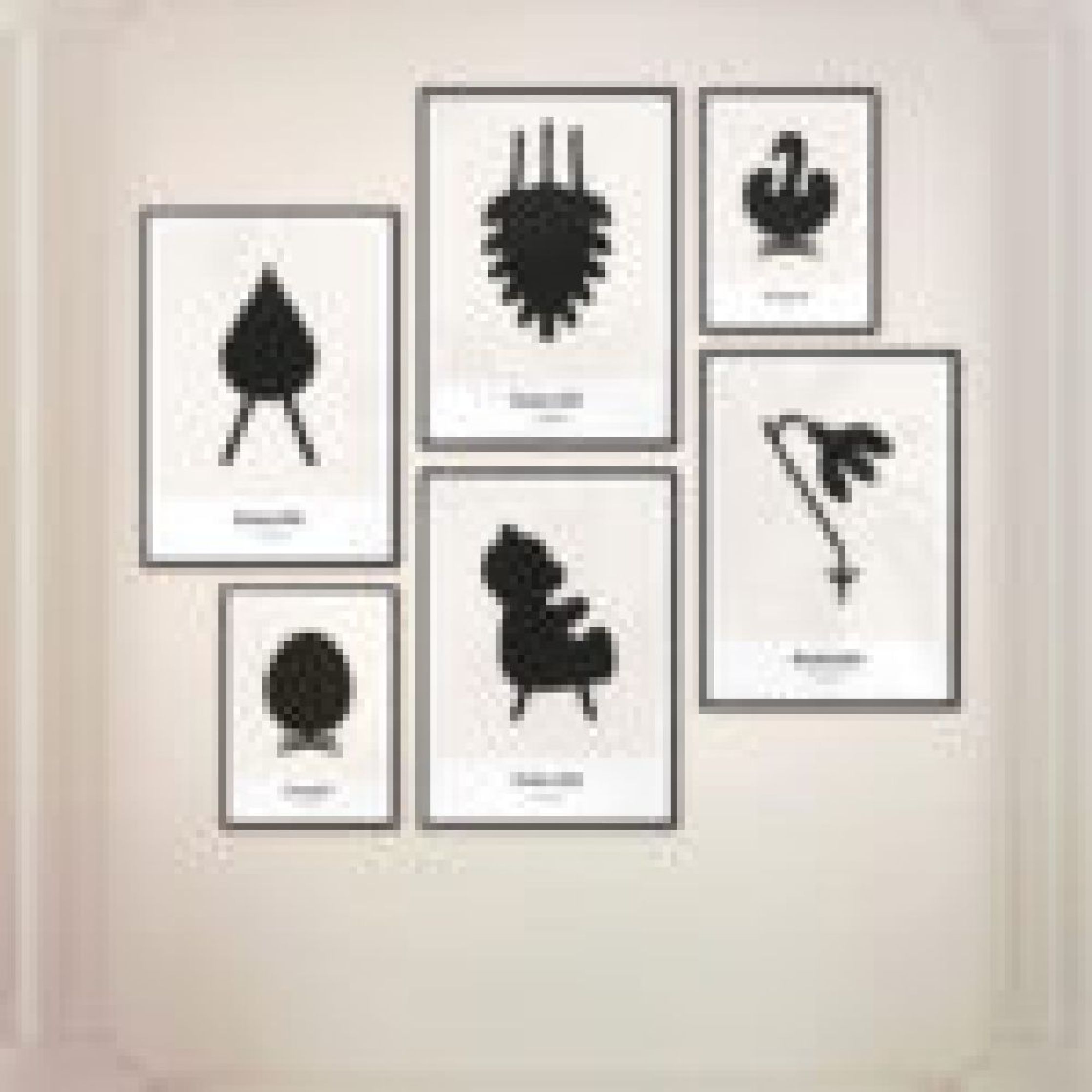 [product_category]-Brainchild Egg Design Icon Poster, Frame In Black Lacquered Wood 50x70 Cm, Grey-Brainchild-IG-11003-C-BRA-6