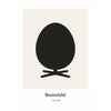  Egg Design Icon Poster Without Frame 70 X100 Cm Grey