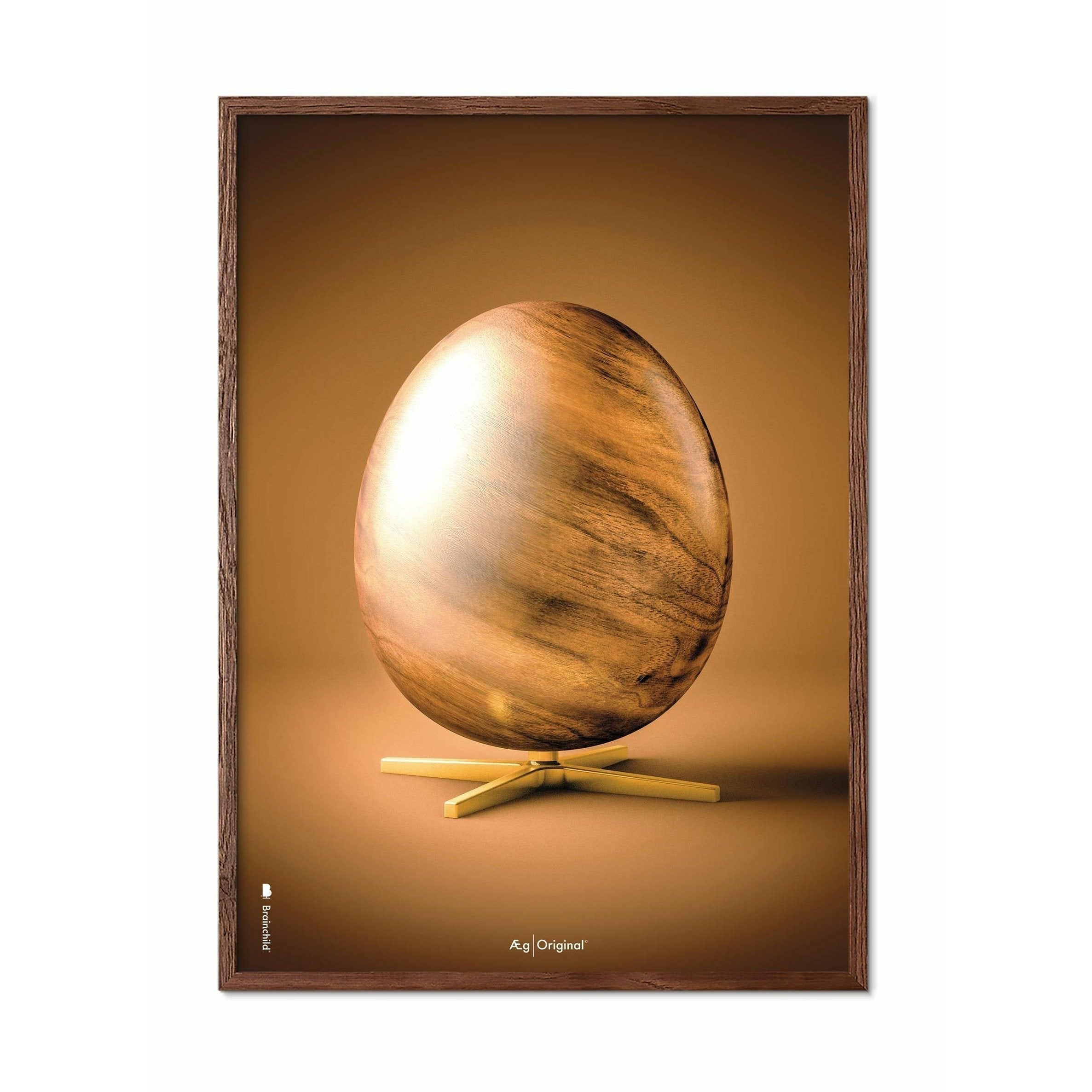 [product_category]-Brainchild Egg Figures Poster, Frame Made Of Dark Wood A5, Brown-Brainchild-11001-B-BRA-1