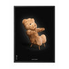  Teddy Bear Classic Poster Frame In Black Lacquered Wood A5 Black Background