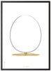 Brainchild The Egg Design Sketch Poster Frame Made Of Black Lacquered Wood 70x100 Cm, White Background