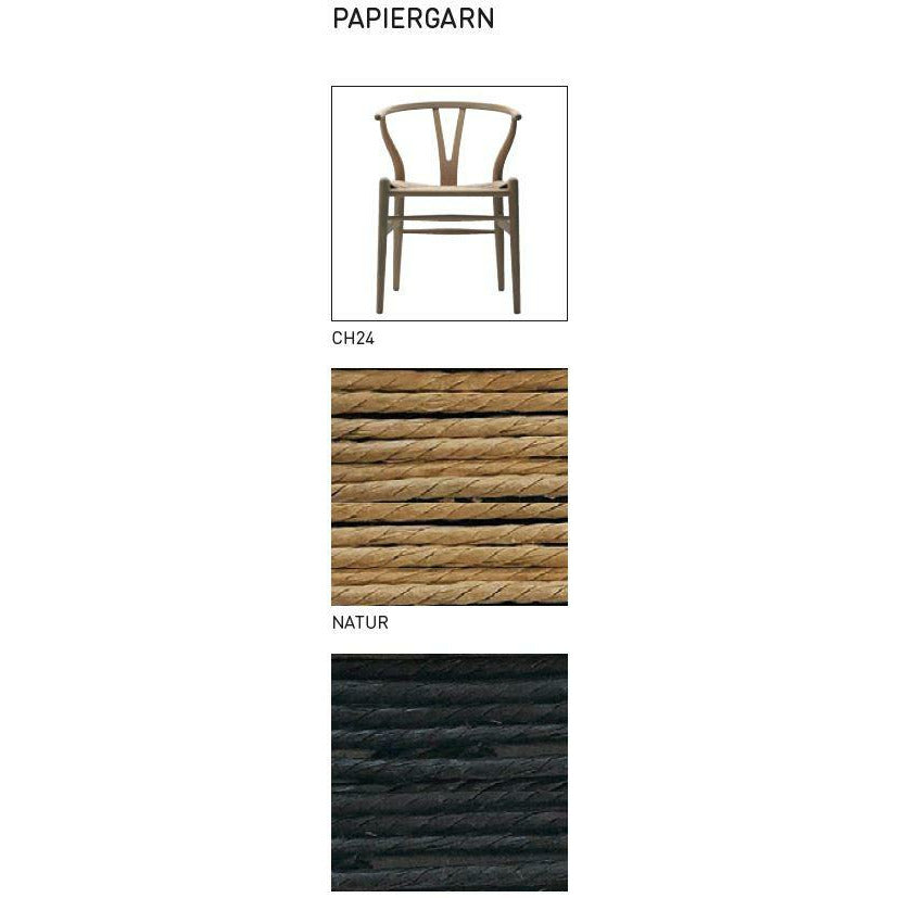 [product_category]-Carl Hansen Papeirgarn Samples, Natural And Black-Carl Hansen-5158185435151-CHSample-Papirgarn-CAR-2