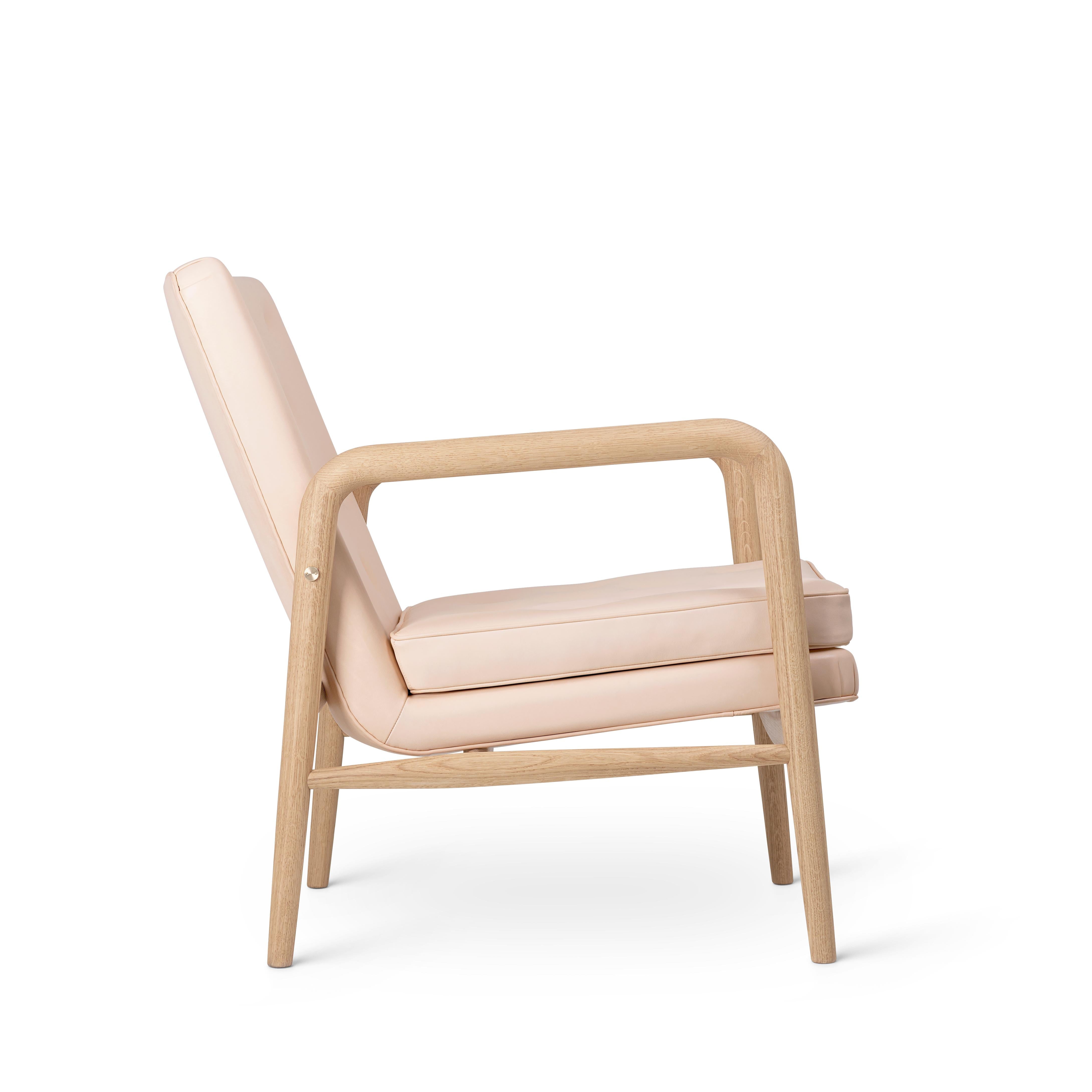 [product_category]-Carl Hansen Vla76 Foyer Armchair, Oak Oiled/Leather Sif 90-Carl Hansen-5715397014404-VLA76-020-102-HR-FSC-70-Sif90-CAR-2