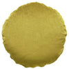 Christina Lundsteen Basic Round Velvet Pillow, Golden Olive