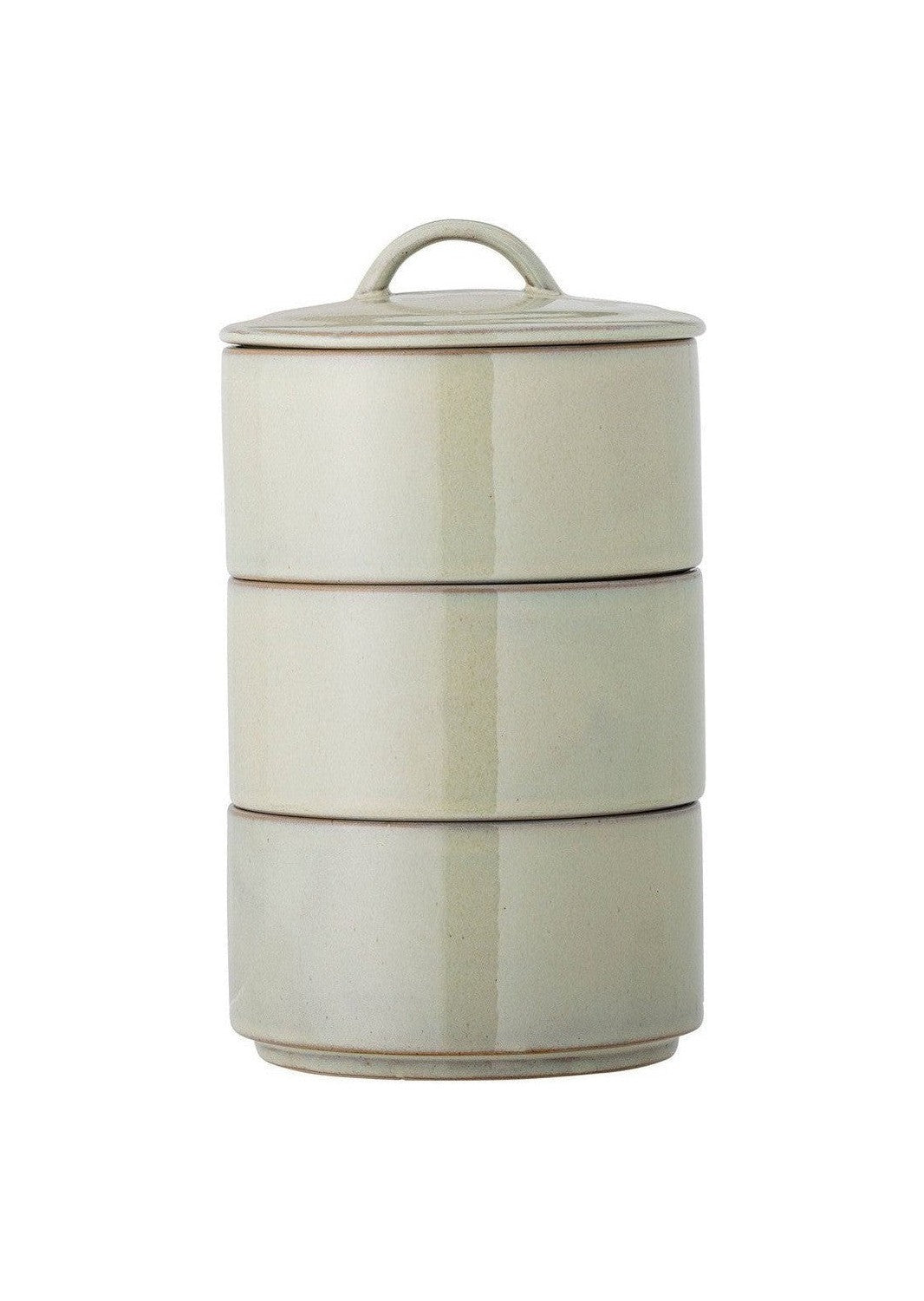 [product_category]-Creative Collection Ebba Jar w/Lid, Green, Stoneware-Creative Collection-5711173330942-82061417-BLO-1