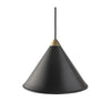  Namibia Pendant ø 25 Cm Black/Brass With Black Cable