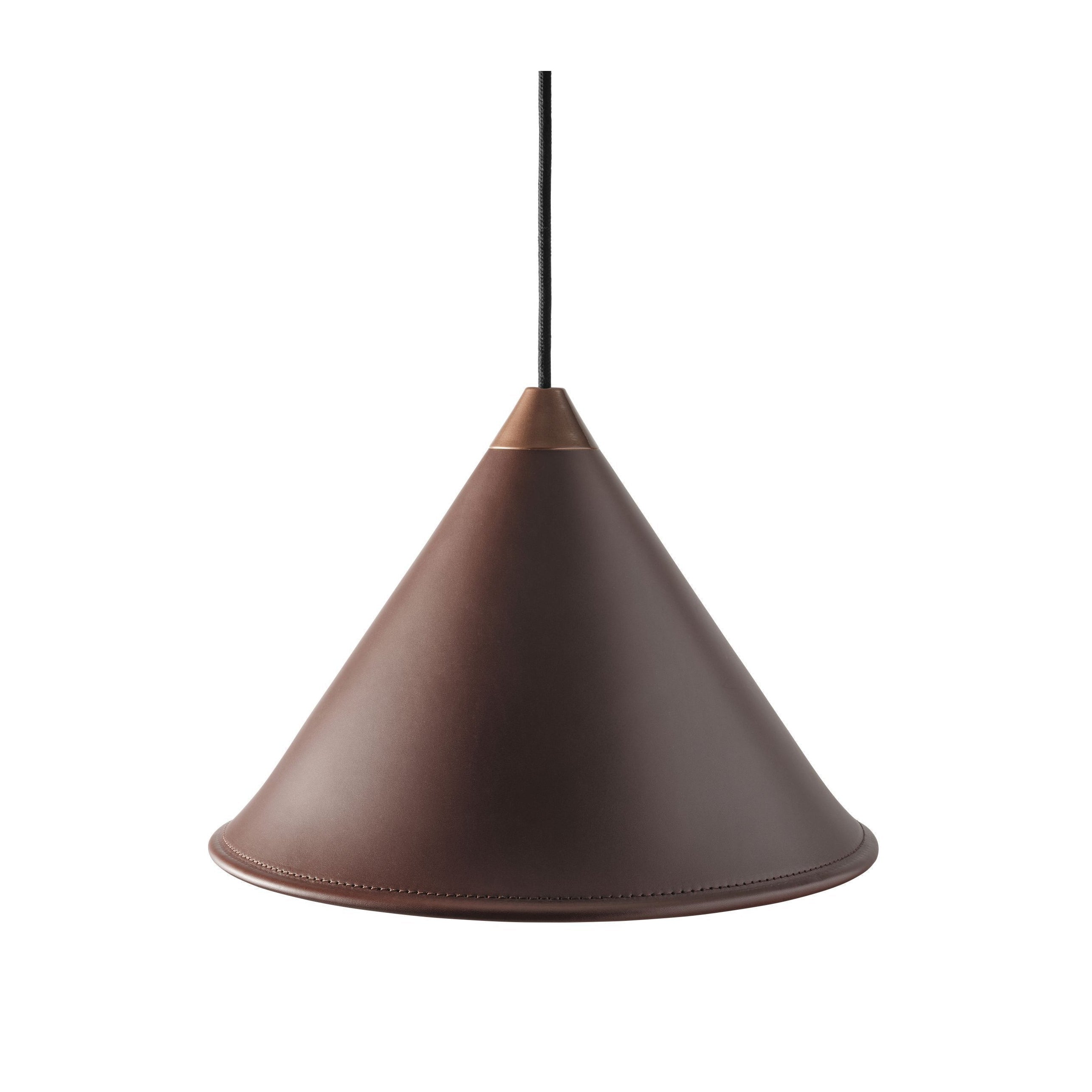 [product_category]-Cuero Namibia Pendant ø 25 Cm, Chocolate/Copper With Black Cable-Cuero-7340172636731-1500433-CUE-1