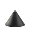  Namibia Pendant ø 35 Cm Black/Chrome With White Cable