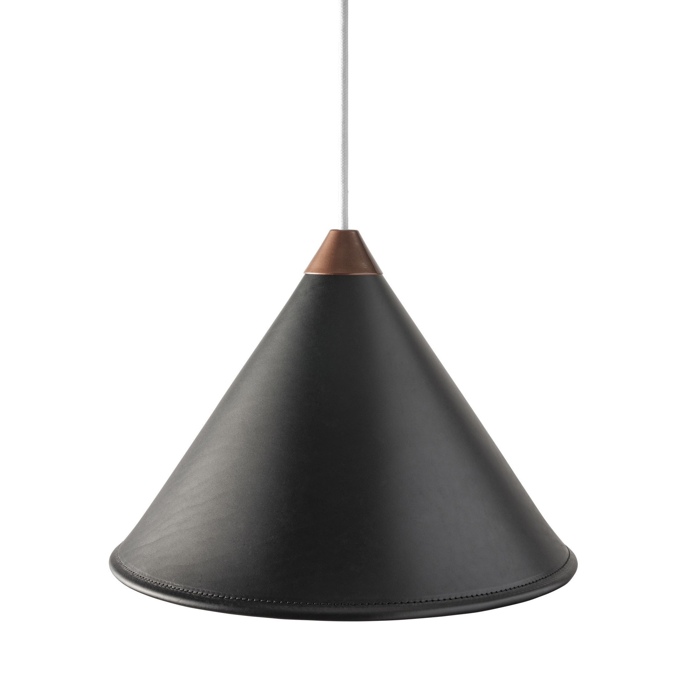 [product_category]-Cuero Namibia Pendant ø 35 Cm, Black/Copper With White Cable-Cuero-7340172636304-1510132-CUE-1