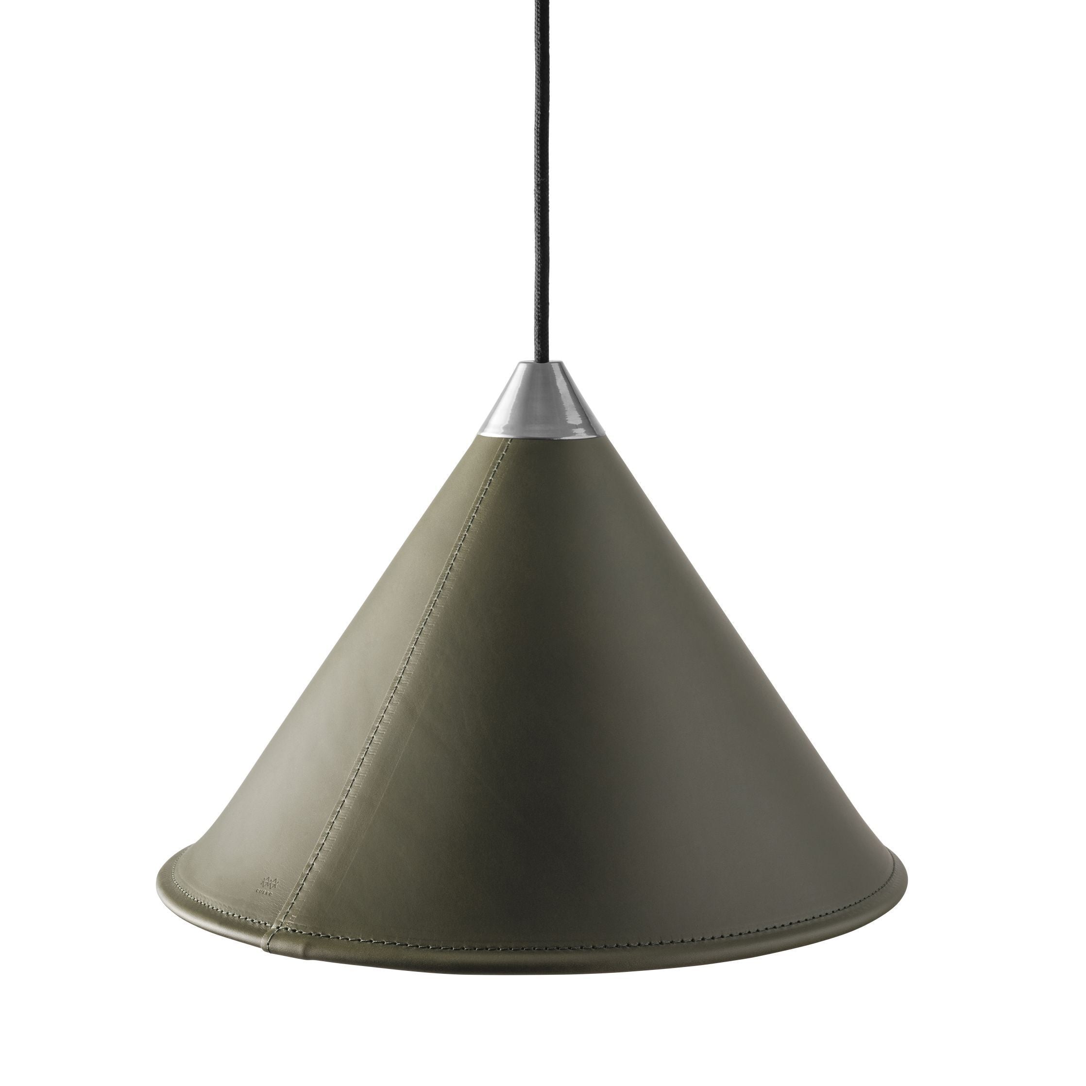 [product_category]-Cuero Namibia Pendant ø 35 Cm, Grass Green/Chrome With Black Cable-Cuero-7340172637509-1510735-CUE-2