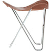 Cuero Pampa Flying Goose Stool, Montana/Chrome