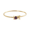 Design Letters Great Love Bangle 18k Gold Plated, Amethyst Violet