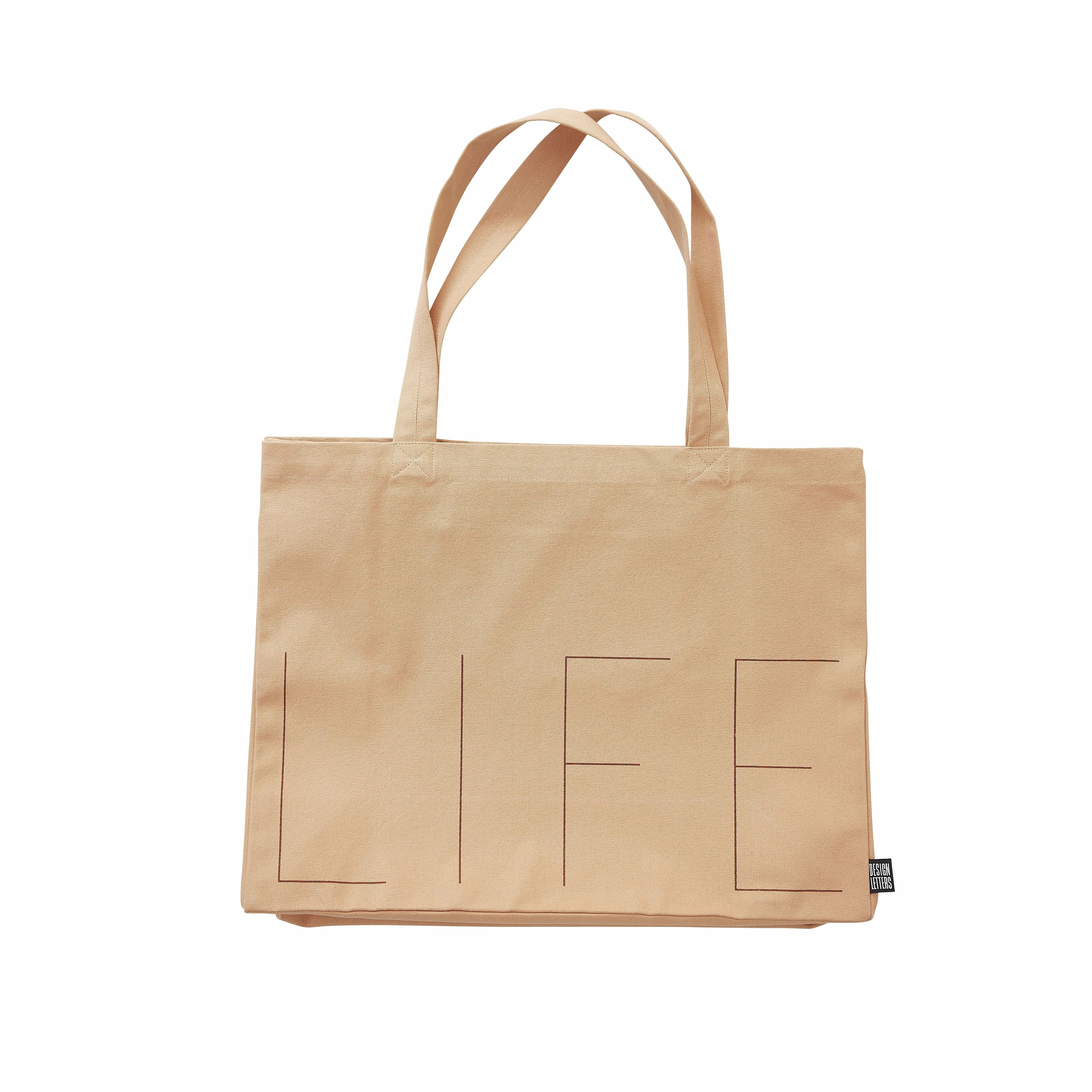 [product_category]-Design Letters Life Carrying Bag, Peach-Design Letters-5710498189914-10502002PEALIFE-DES-1