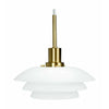 Dyberg Larsen Dl20 Pendant Lamp, Opal/Brass