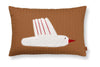 Ferm Living Bird Cushion Rectangular, Sugar Kelp