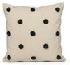 Ferm Living Dot Tufted Cushion, Sand/Black