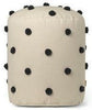 Ferm Living Dot Tufted Pouf, Sand/Black