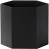 Ferm Living Hexagon Flowerpot Black, ø18cm