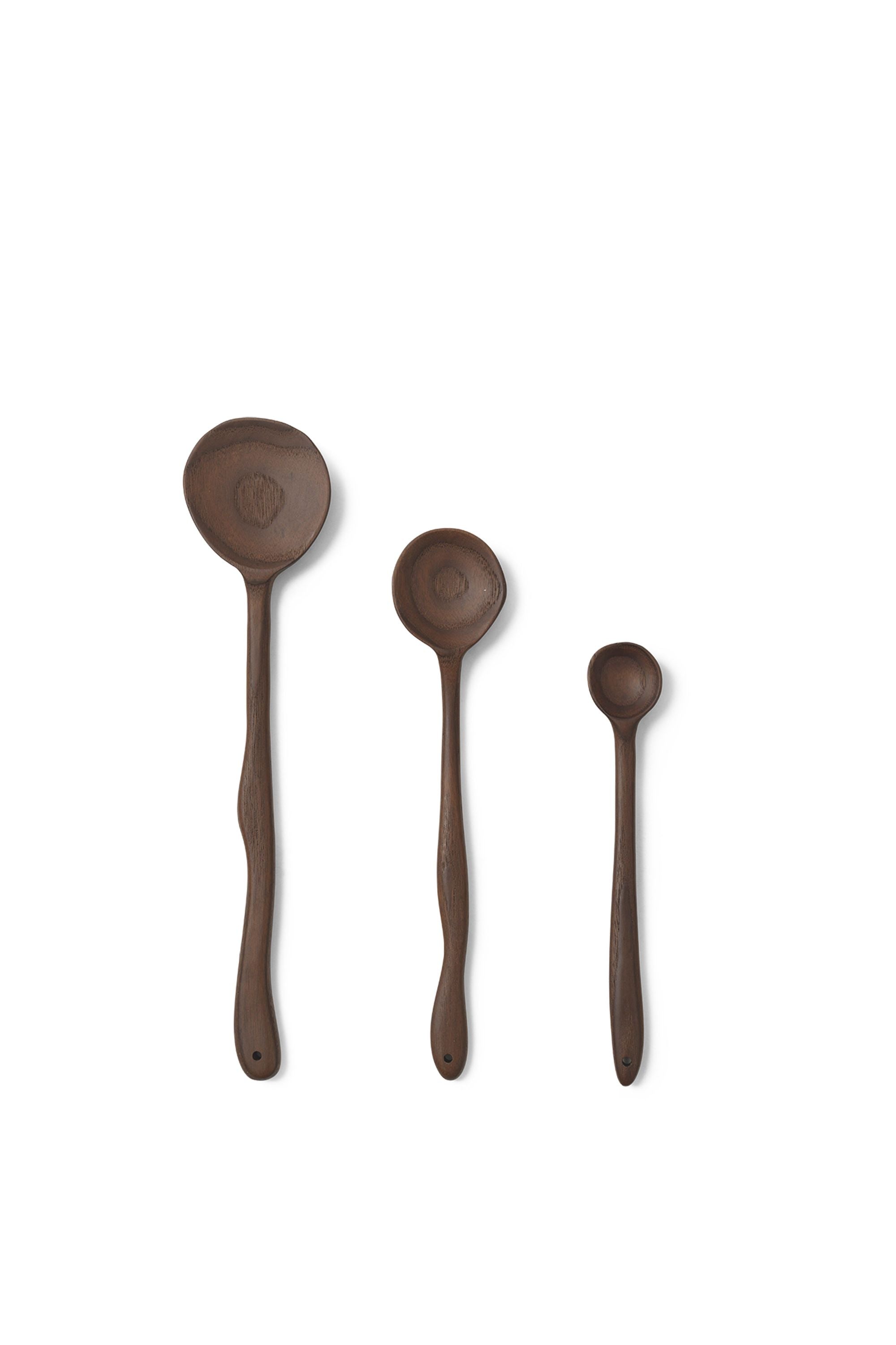 [product_category]-Ferm Living Meander Spoon, 30 Cm, Dark Brown-Ferm Living-5704723304333-1104267467-FER-2