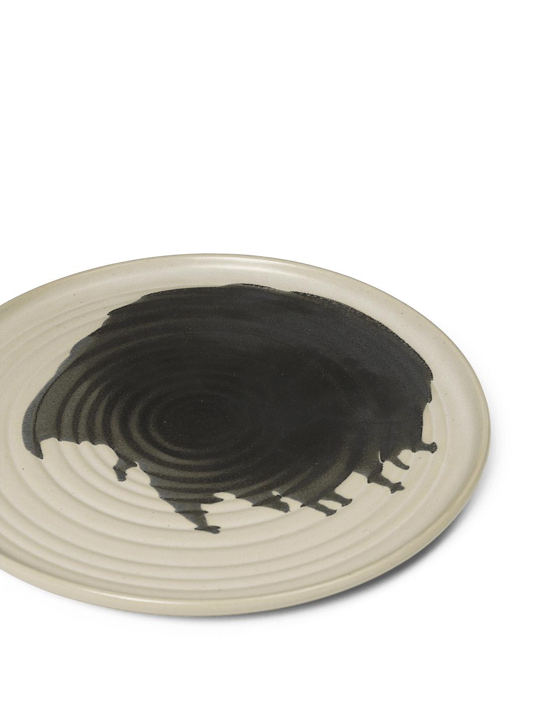 [product_category]-Ferm Living Omhu Plate Medium, Off White/Charcoal-Ferm Living-5704723282853-1104265319-FER-3