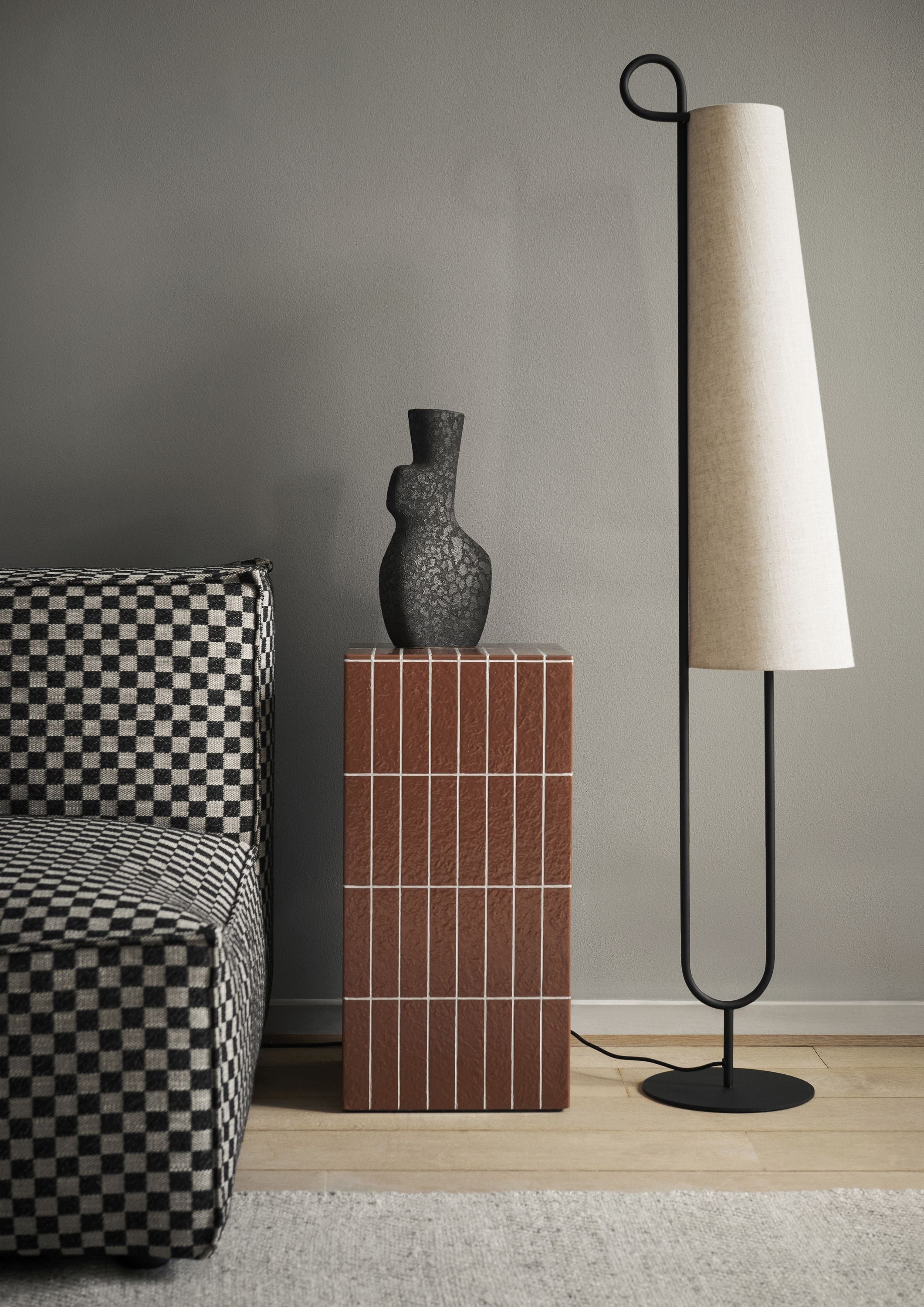 Ferm Living Pillar Pedestal, Brown