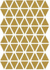 Ferm Living Triangles Wallsticker, Brass