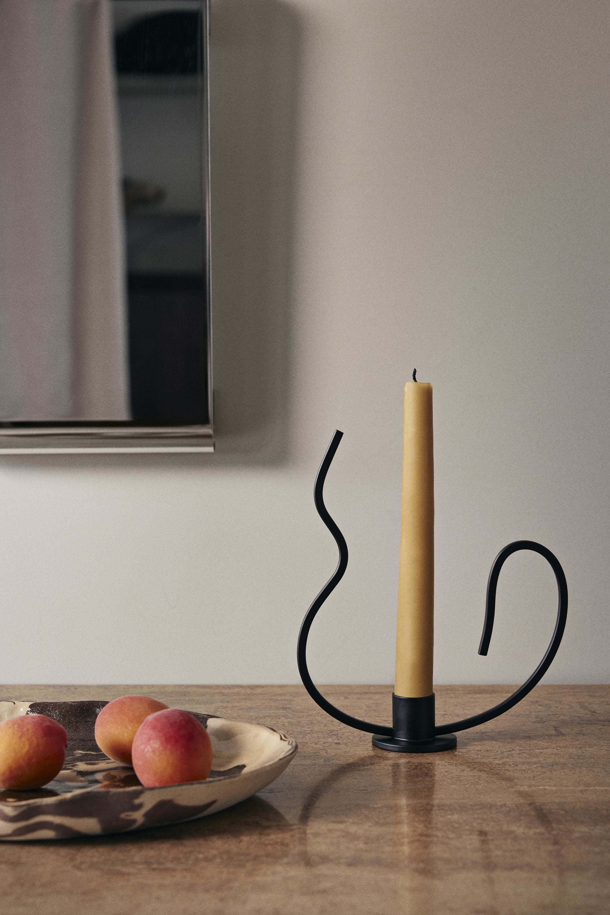 [product_category]-Ferm Living Valse Candle Holder, Low, Black-Ferm Living-5704723311249-1104268158-FER-3